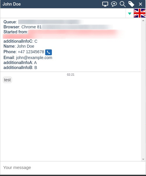 Unverified chat